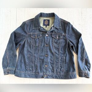 Women’s Talbots Cotton Linen Blend Classic Denim Jacket size 1X